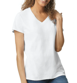 Naughty Girls Ladies V-Neck T-Shirt