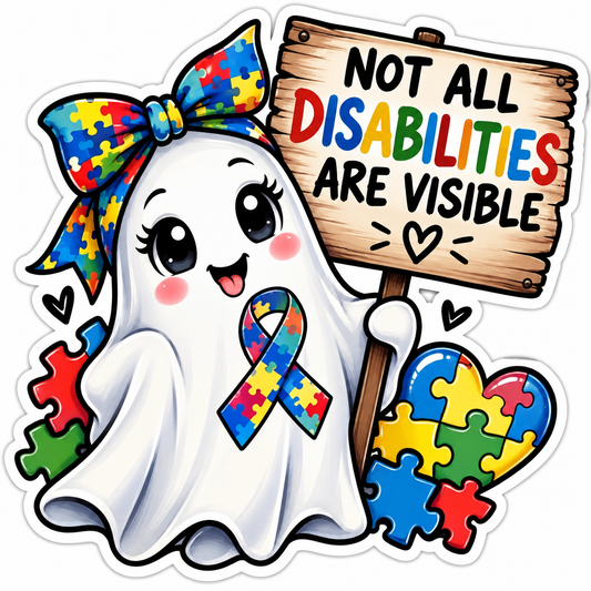 Autism Ghost - Vinyl Sticker