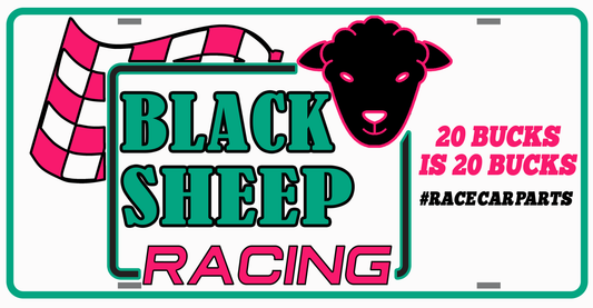 Black Sheep Racing Aluminum Vanity License Plate