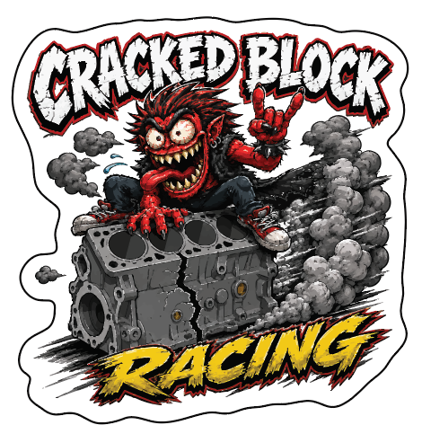 Cracked Block Racing - Full Color Vinyl Decal