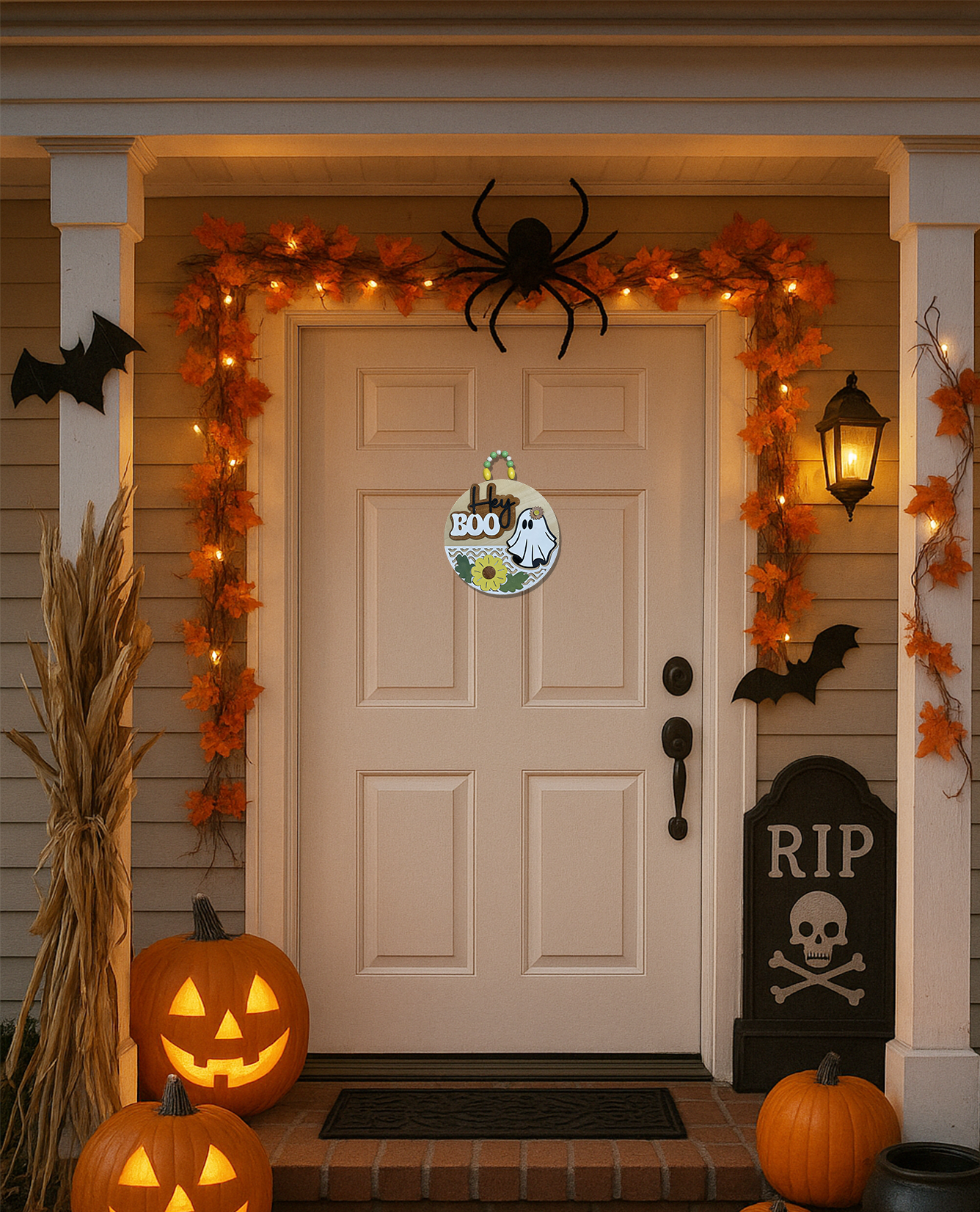 Halloween Wood Door Hanger