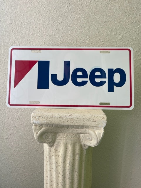 Vanity Plate - Jeep Retro Aluminum License Plate