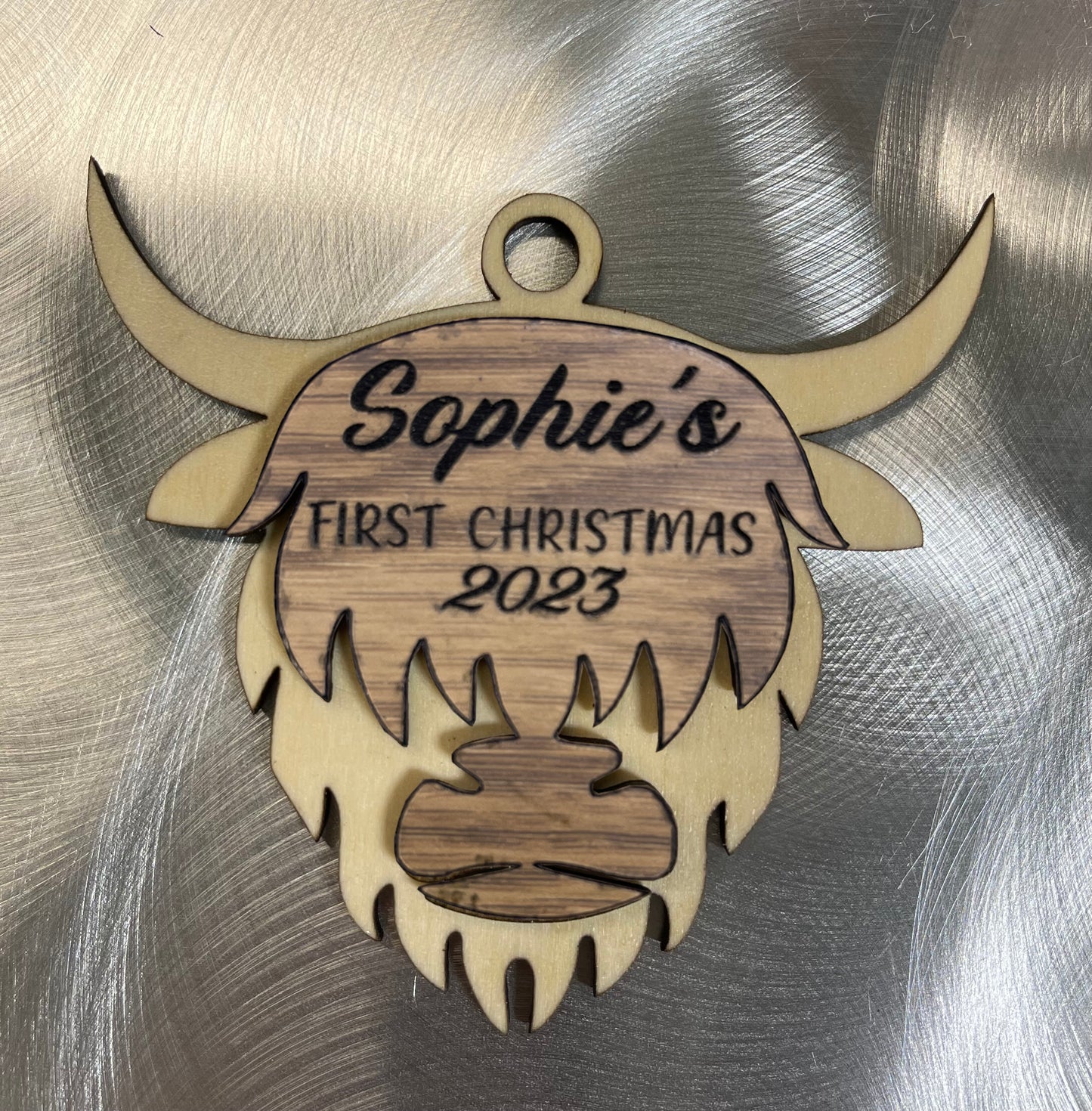 Ornament - Highland Cow - Personalized