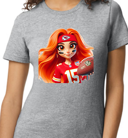 Big Game - KC Red Head - Unisex Gray Tee