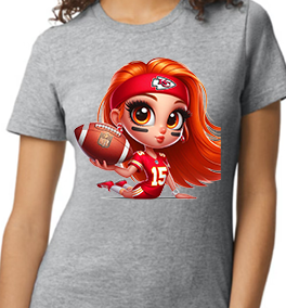 Big Game - KC Red Head II - Unisex Gray Tee