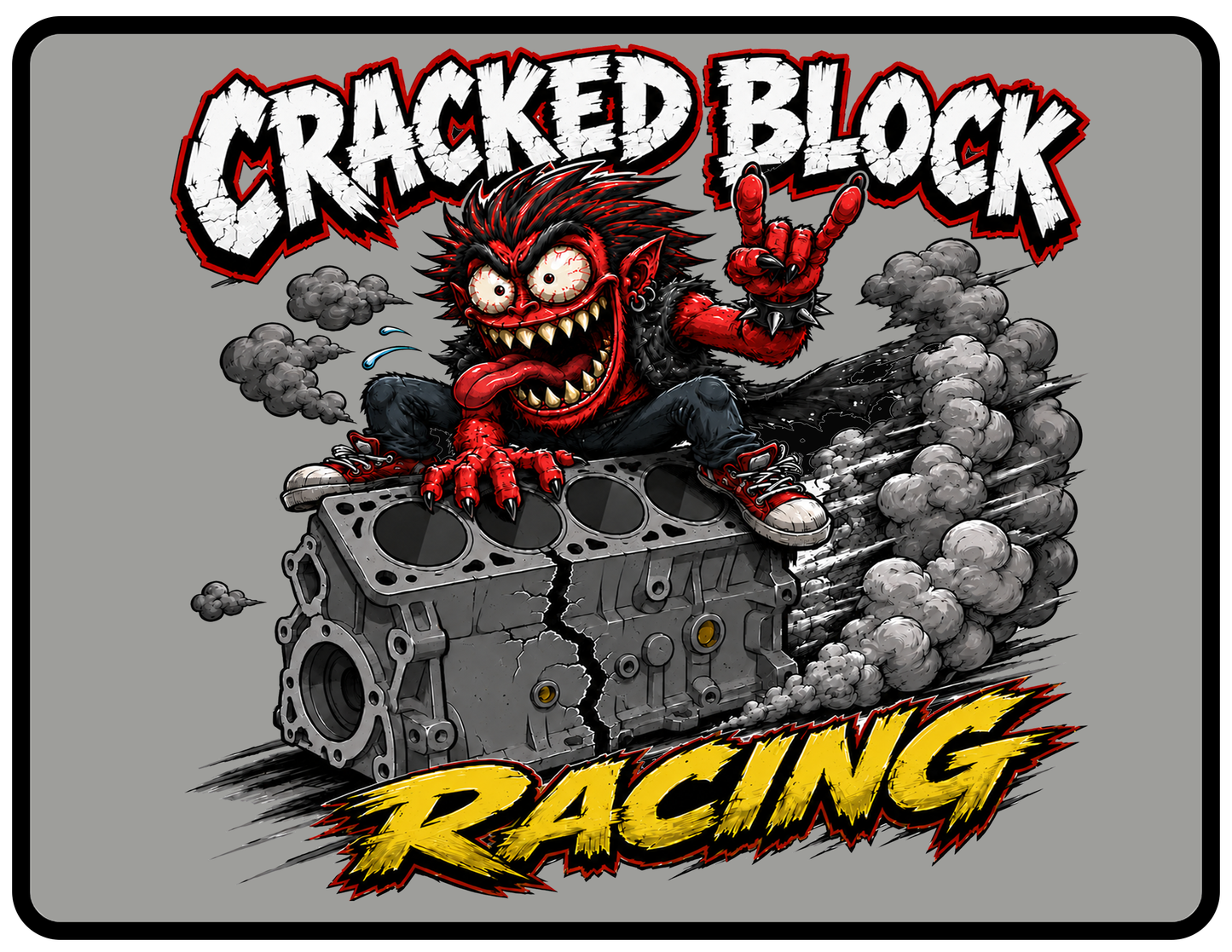 Cracked Block Mouse Pad