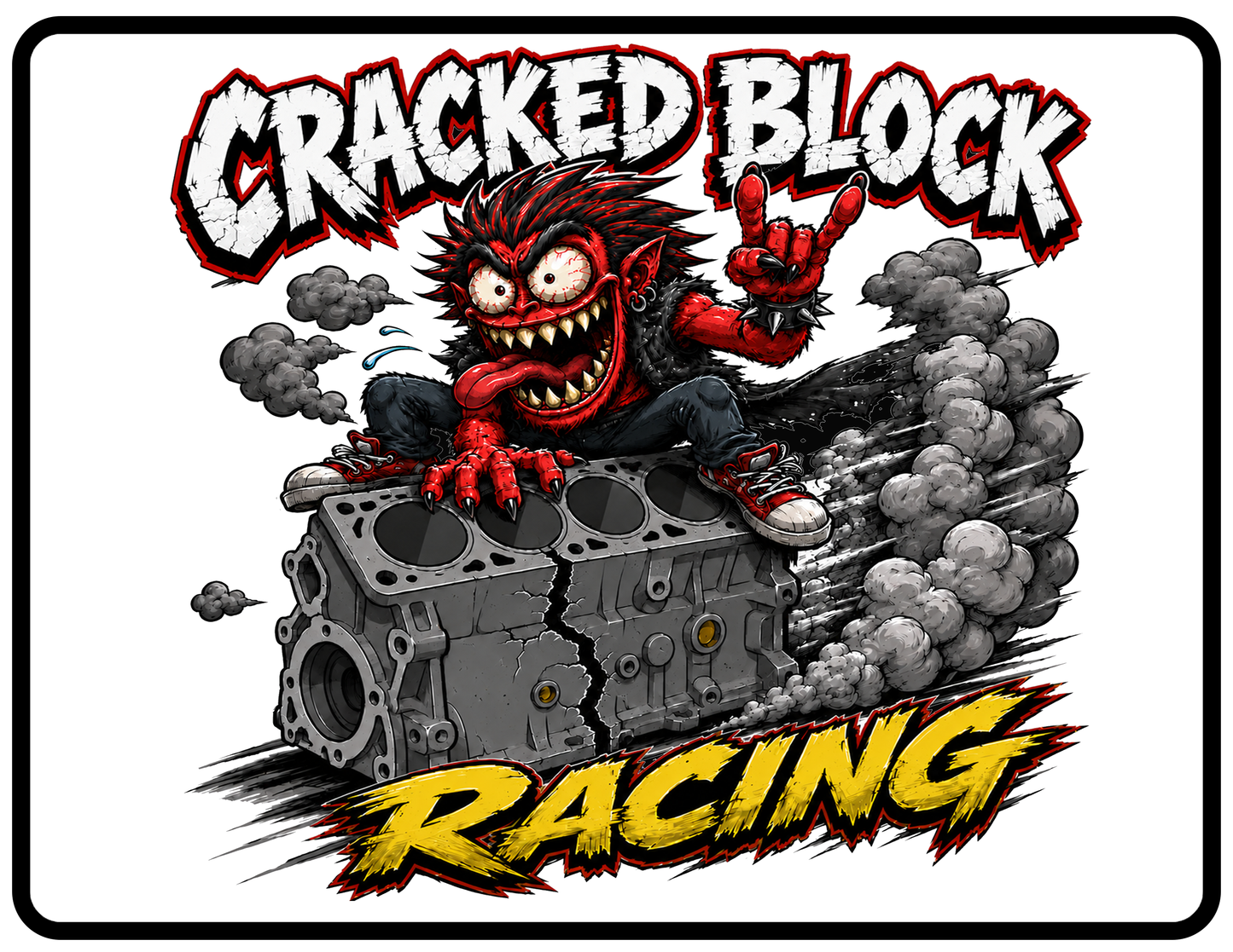 Cracked Block Mouse Pad