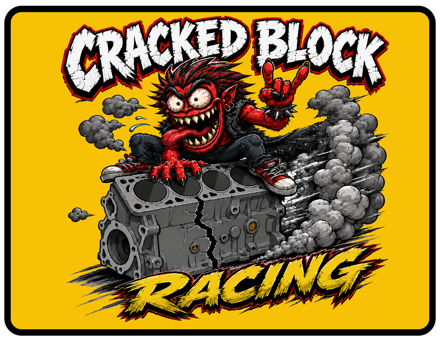 Cracked Block Mouse Pad