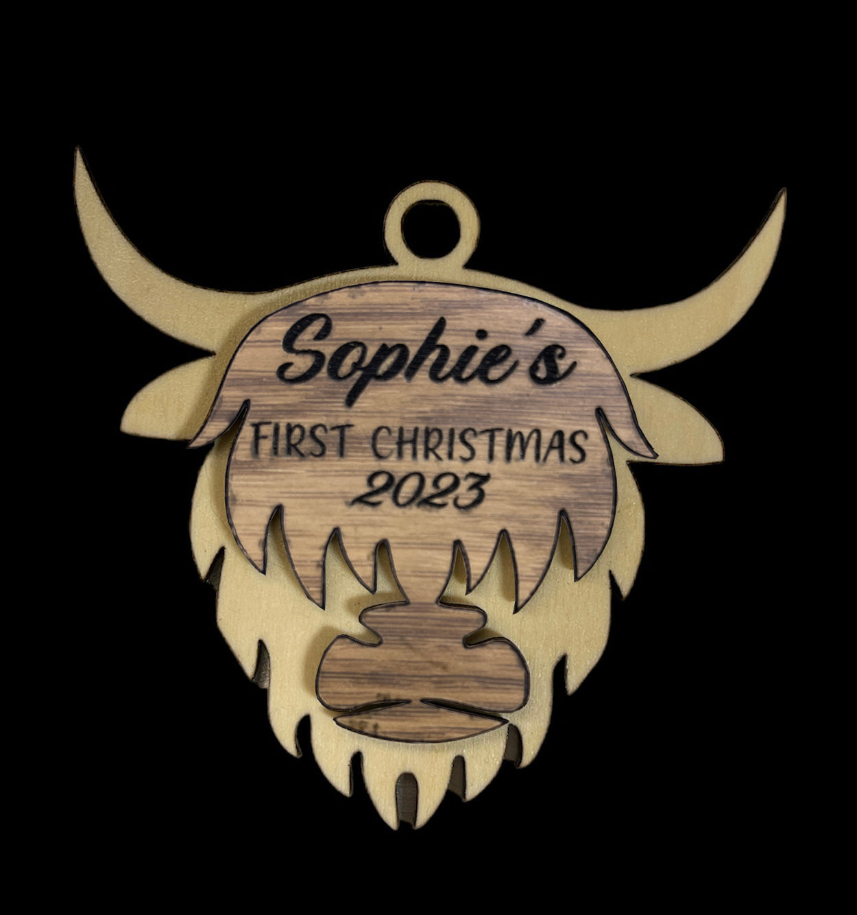 Ornament - Highland Cow - Personalized