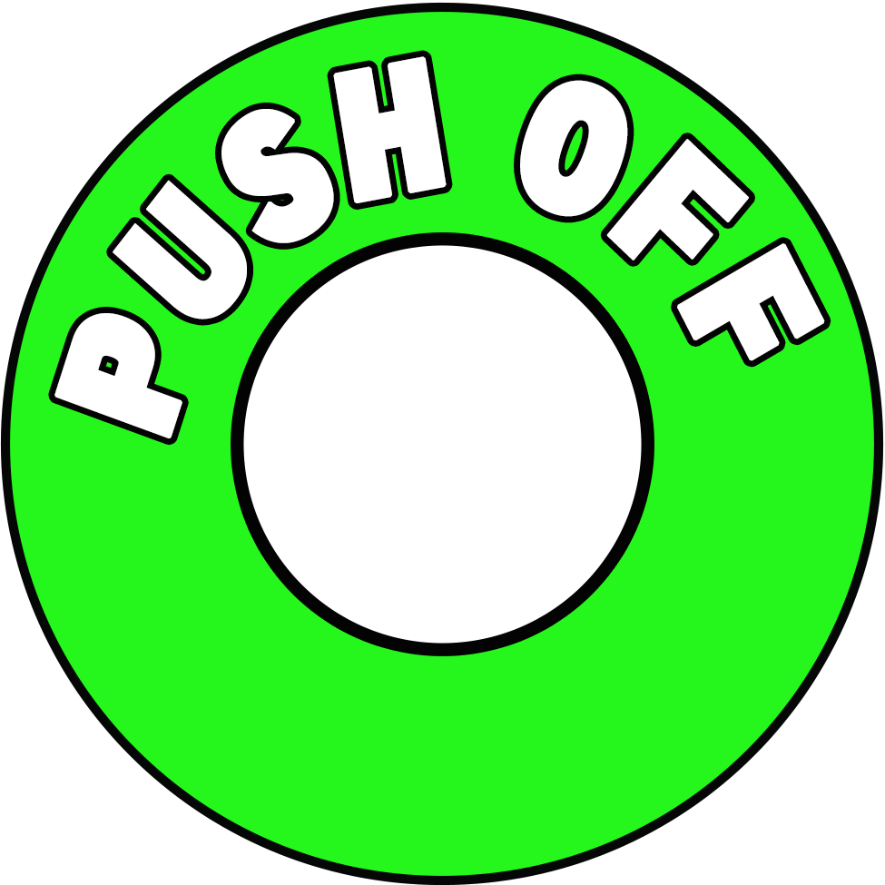 Racing - Electrical PUSH OFF Round Sticker (2027 Compliant)