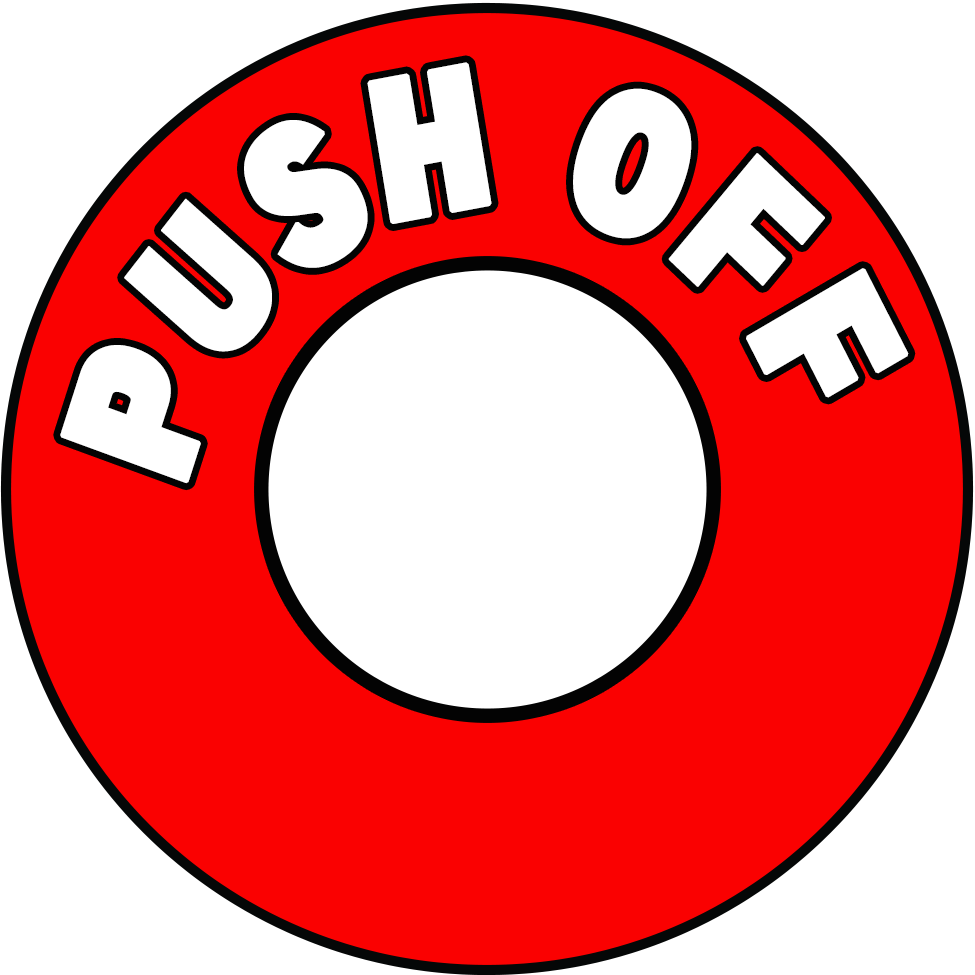 Racing - Electrical PUSH OFF Round Sticker (2027 Compliant)