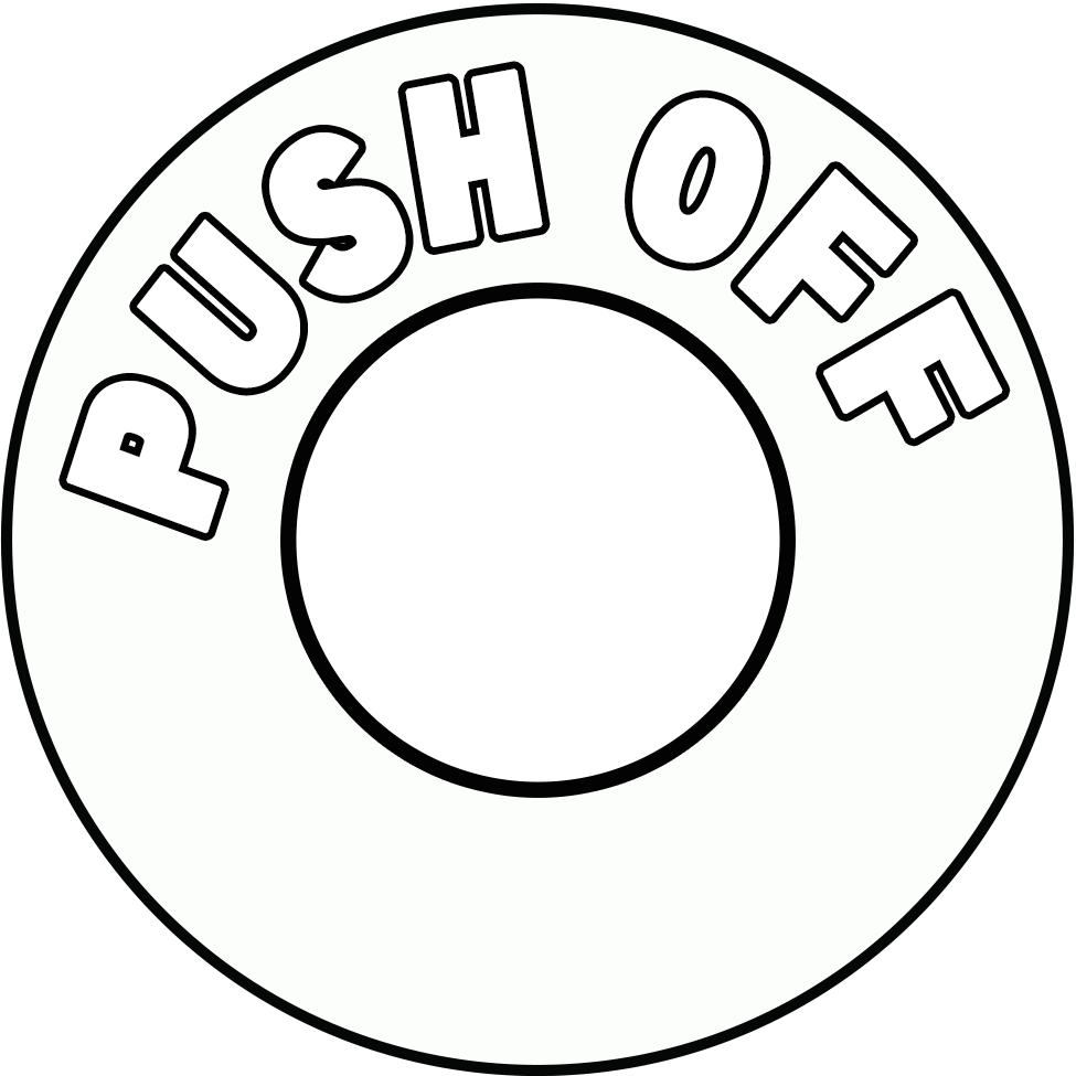 Racing - Electrical PUSH OFF Round Sticker (2027 Compliant)