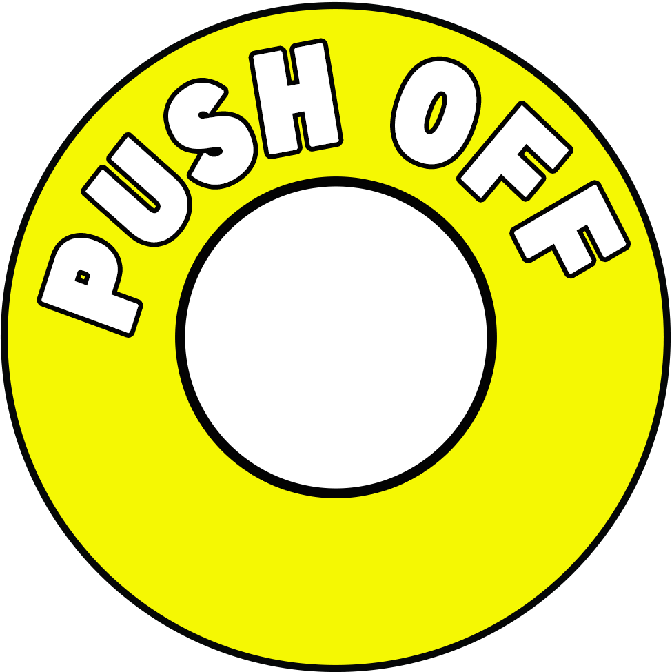 Racing - Electrical PUSH OFF Round Sticker (2027 Compliant)