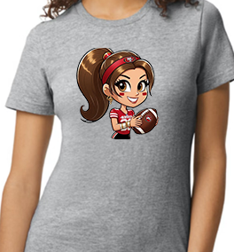 Big Game - SF Brunette - Unisex Gray Tee