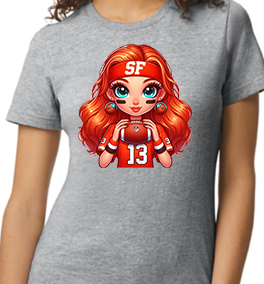 Big Game - SF Red Head - Unisex Gray Tee