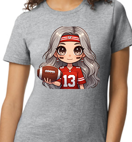 Big Game - SF Silver Hair - Unisex Gray Tee