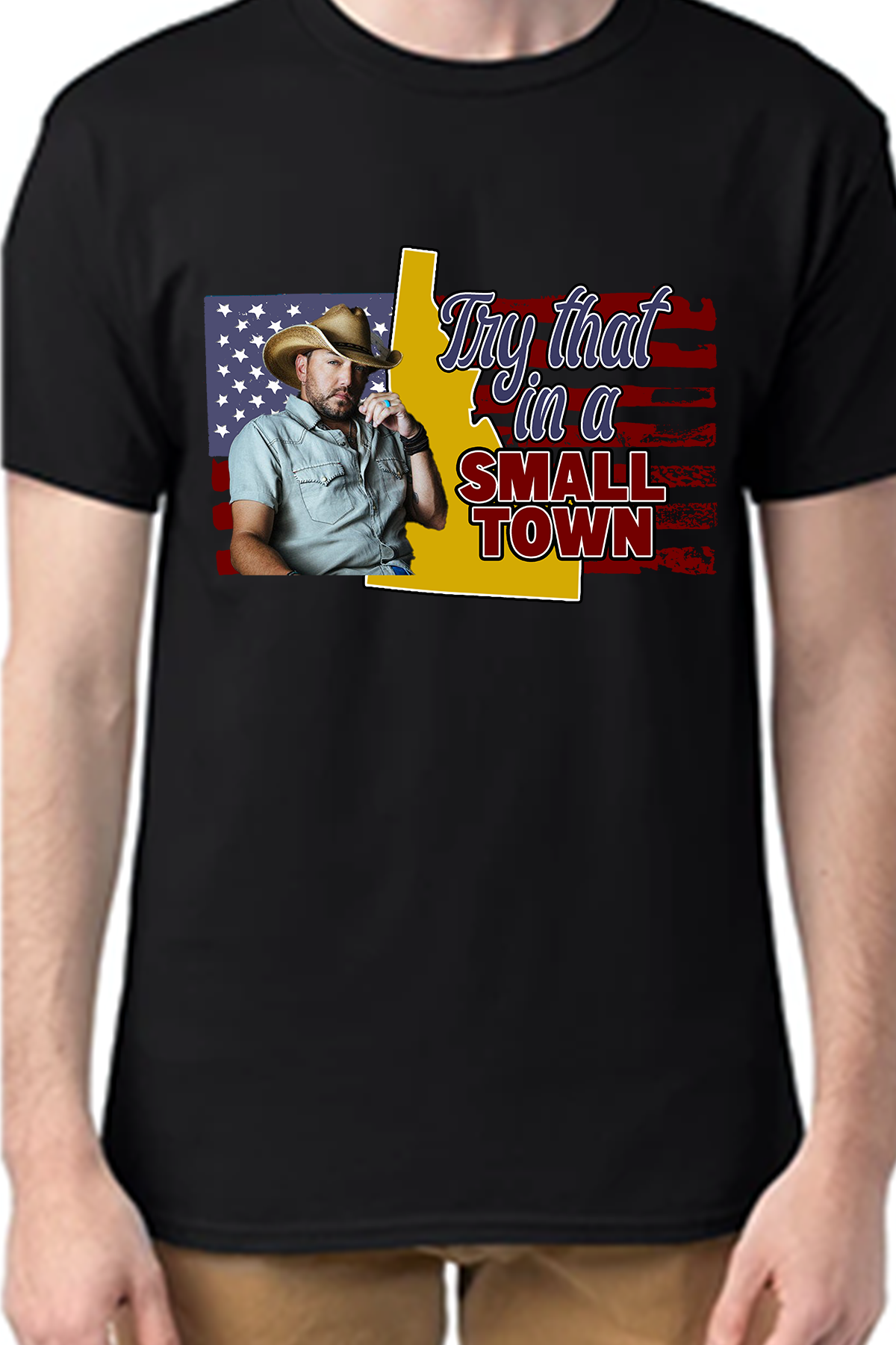 Aldean - Try That In A Small Town- Basic T-shirt