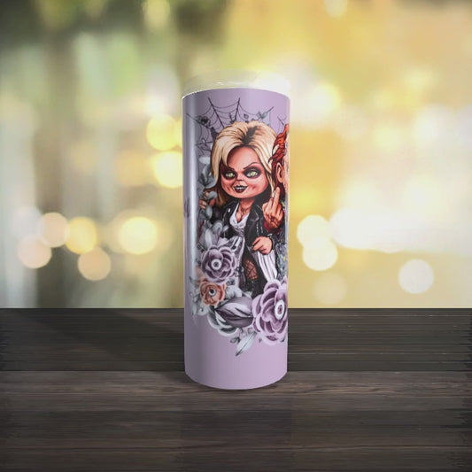 Chucky and Bride Halloween Tumbler