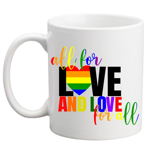 All for Love Rainbow Pride Mug