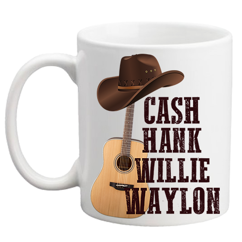 Cash Hank Willie Waylon Mug