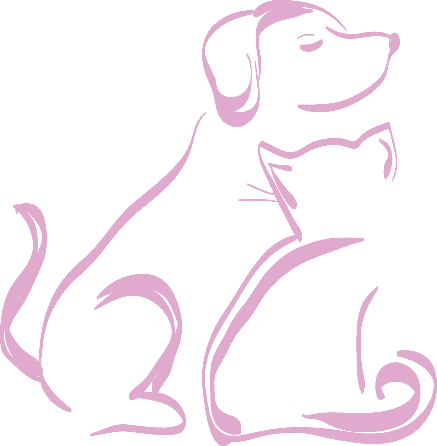 Dog and Cat Friends Vinyl Decal - 6 Colors