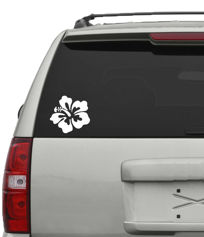 Hibiscus Hawaii Flower Vinyl Decal - 6 Colors