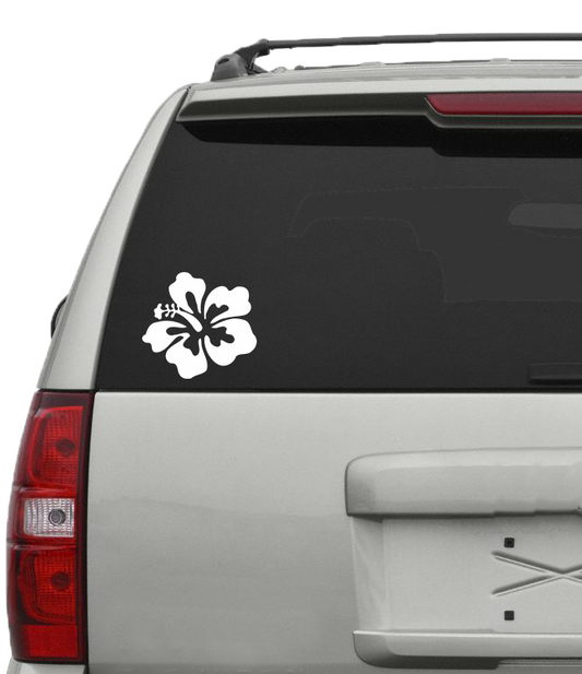 Hibiscus Hawaii Flower Vinyl Decal - 6 Colors