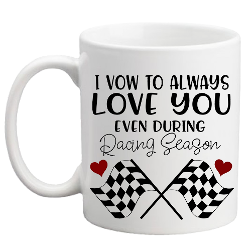 Love You During Racing Season Mug