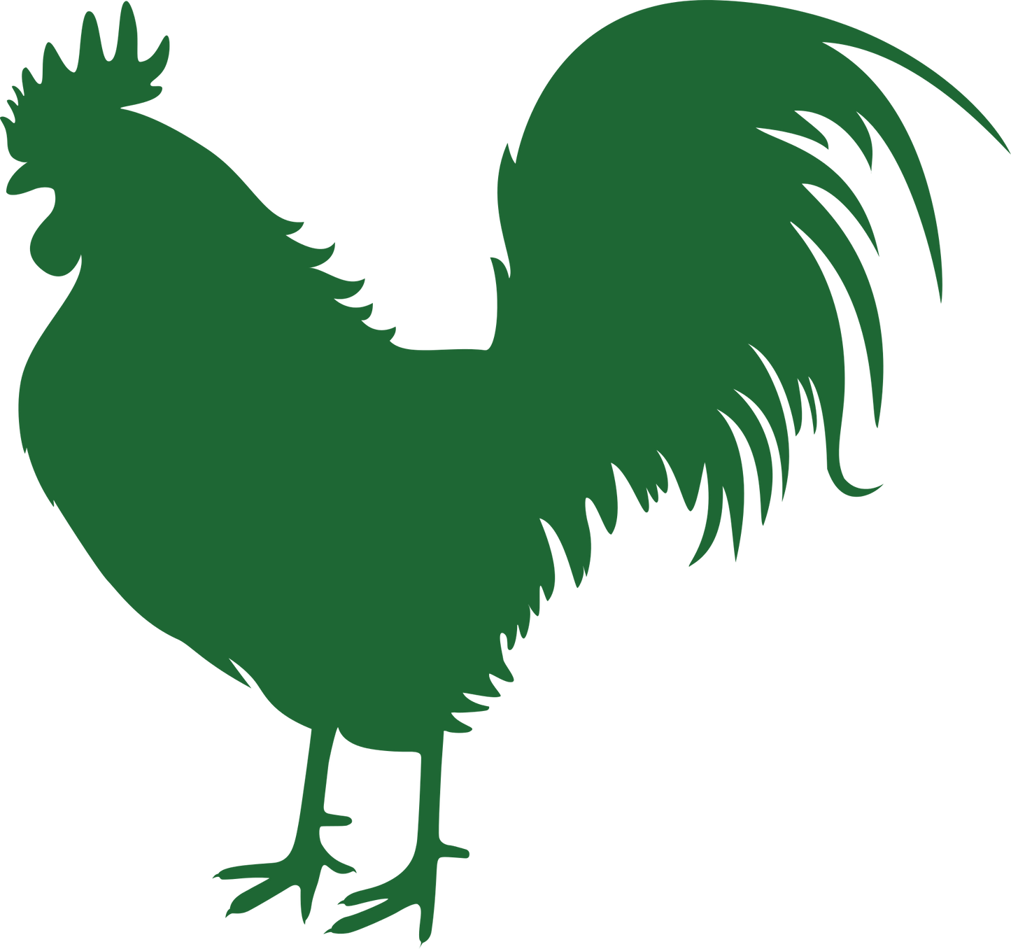 Rooster Chicken Vinyl Decal - 6 Colors